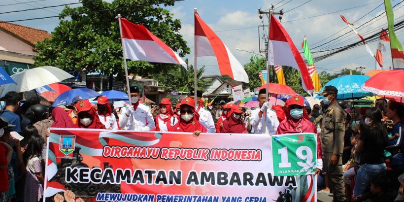 Jalan Santai dalam Rangka Memeriahkan Peringatan Hari Ulang Tahun ke 77 Kemerdekaan Republik Indonesia Tingkat Kabupaten Semarang Tahun 2022