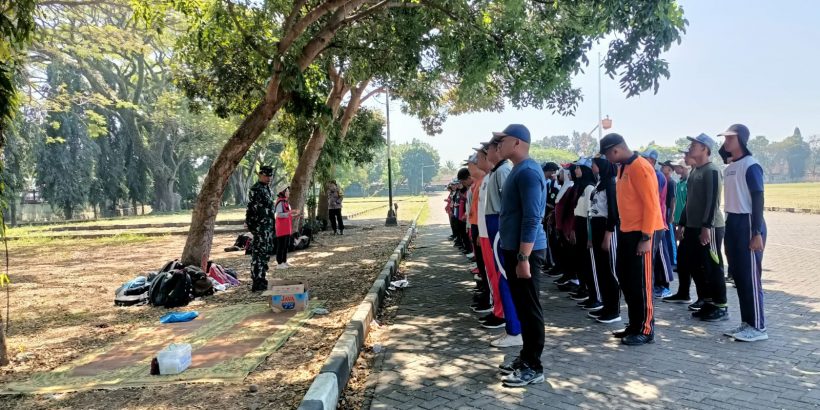 Monitoring Latihan Calon Anggota Paskibra Tingkat Kecamatan Ambarawa di Lapangan Turangga Ceta YonKav 2/Tank