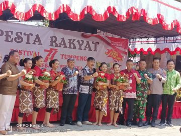 Festival Tumpeng 77 dan Gebyar Kebaya Merdeka di Sasame Cafe Ambarawa